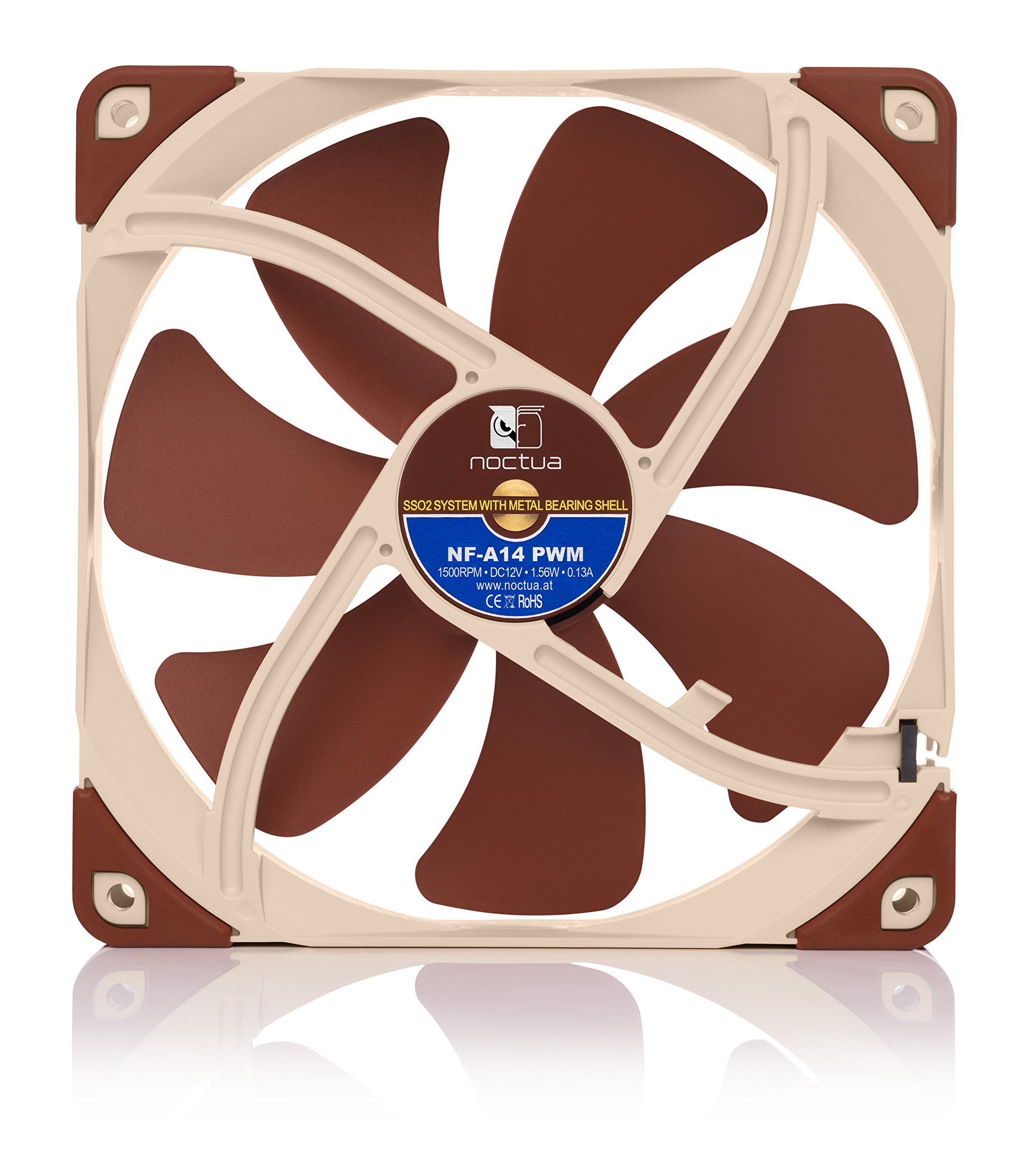 noctua-nf-a14-pwm-leiser-140mm-premium-l-fter-4-pin-1500-u-min-sso2-lager image 3