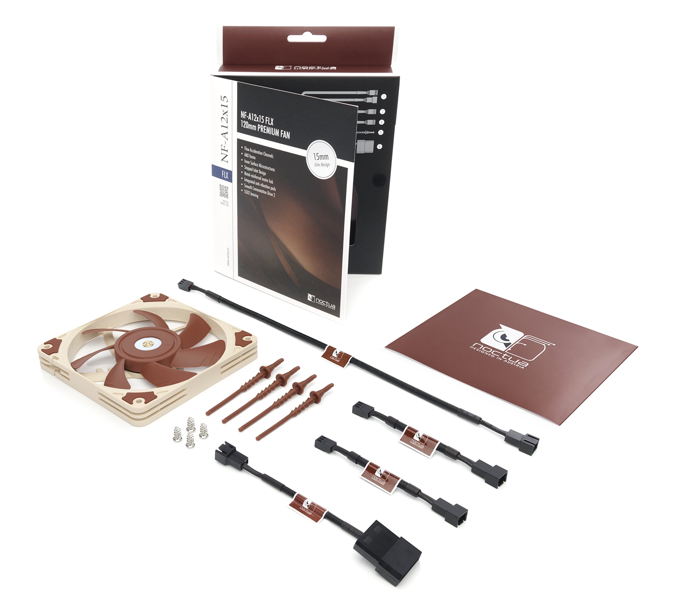 noctua-nf-a12x15-flx-leiser-120mm-slim-l-fter-3-pin-1850-1400-950-rpm image 4