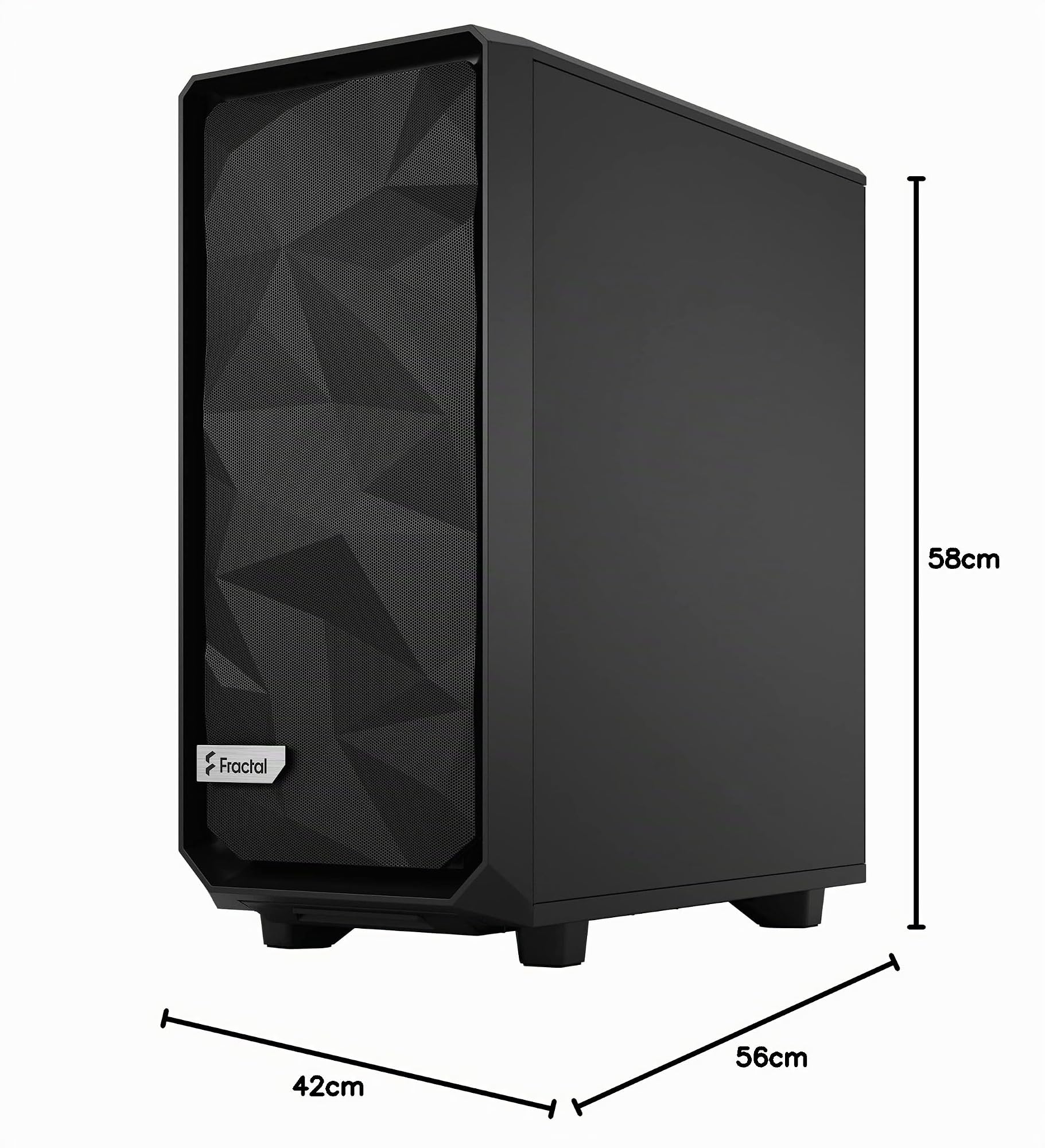 fractal-design-meshify-2-compact-lite-black-tg-light-tint-fd-c-mel2c-03 image 2