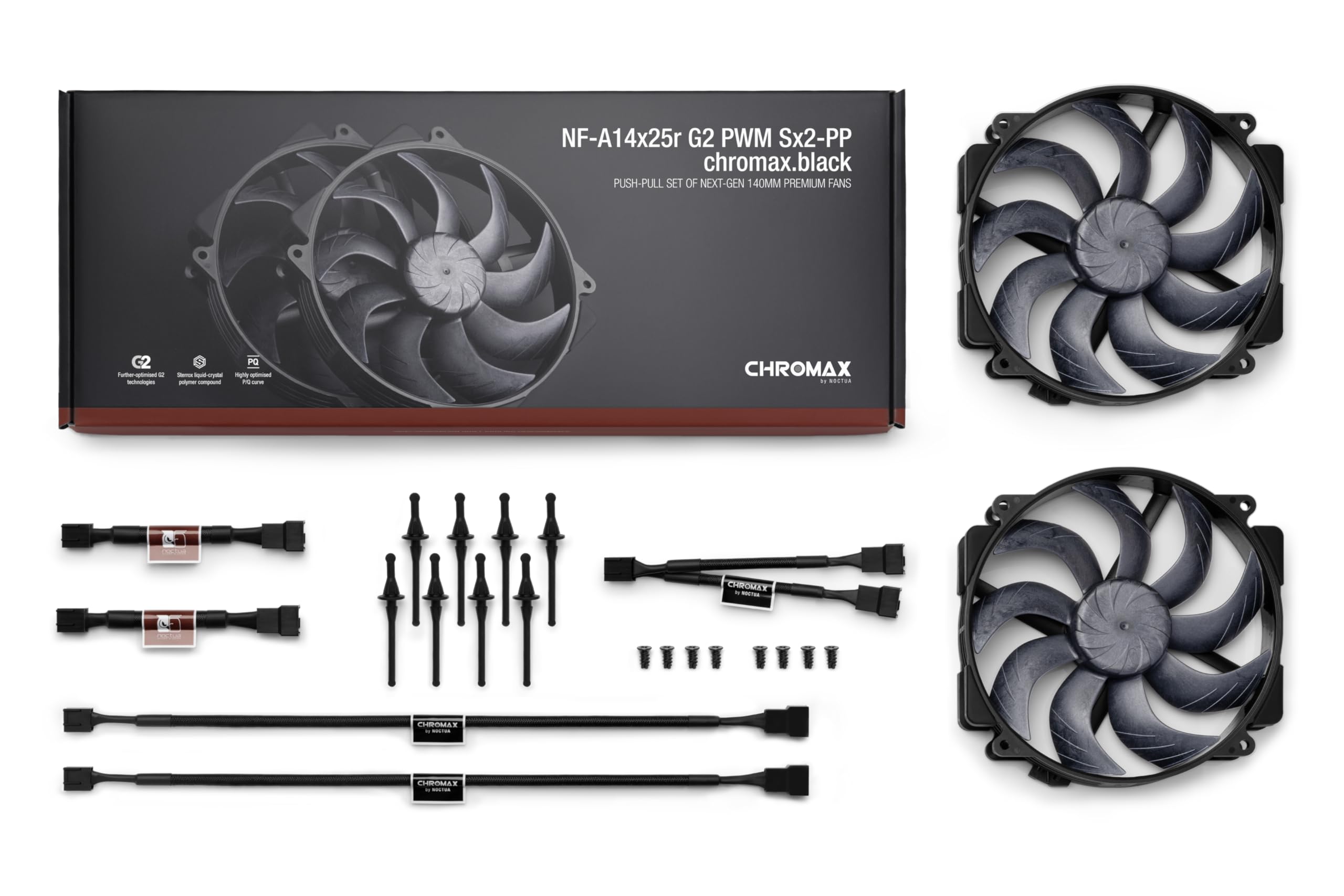 noctua-nf-a14x25r-g2-pwm-sx2-pp-chromax-black-cpu-k-hler-upgrade-2x140mm image 4