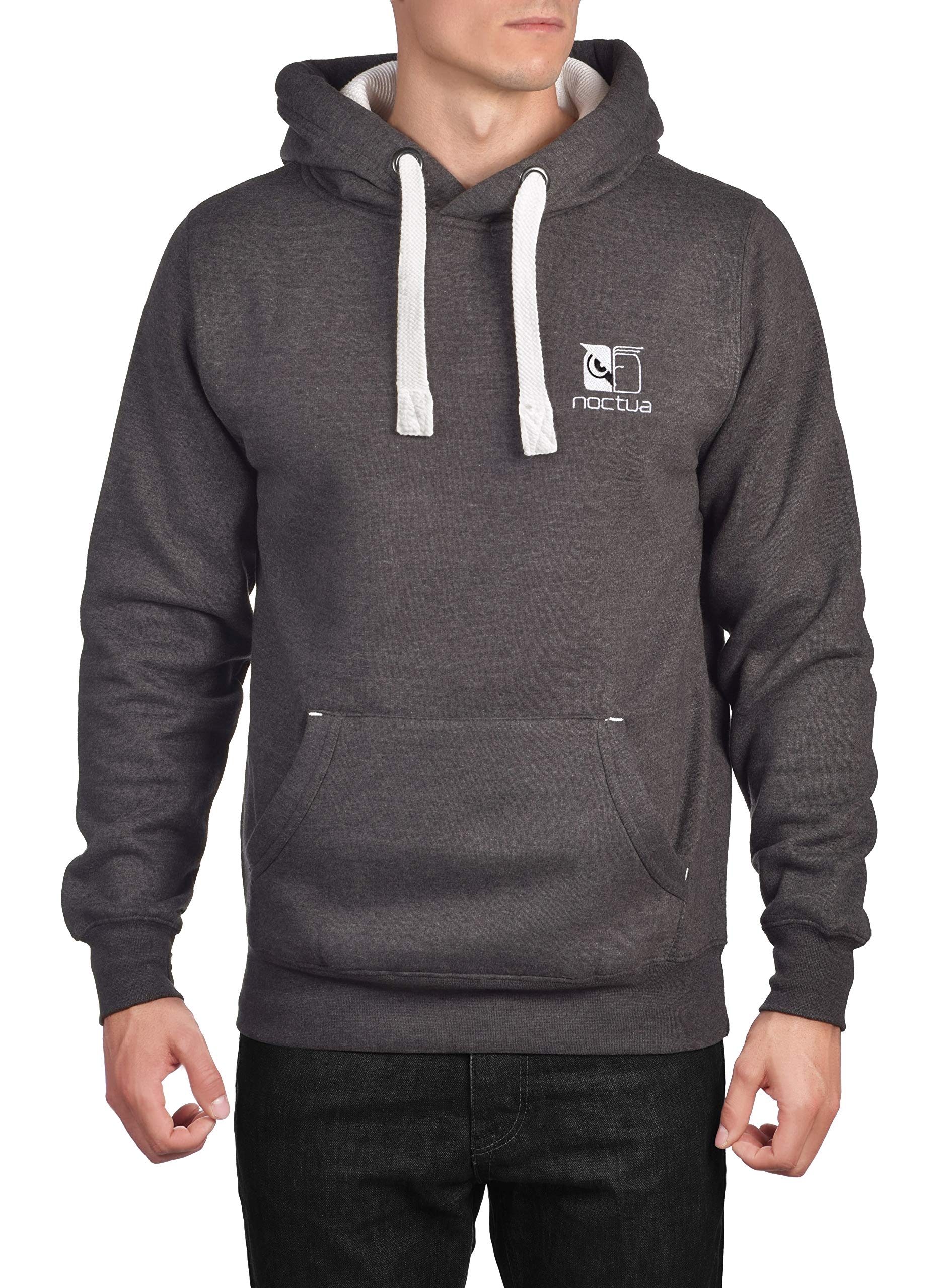 noctua-np-h1-grey-hochwertiger-unisex-kapuzenpullover-in-grau image 1