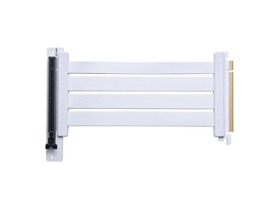 phanteks-pci-e-4-0-x16-riser-flachbandkabel-90-grad-22-cm-wei image 1