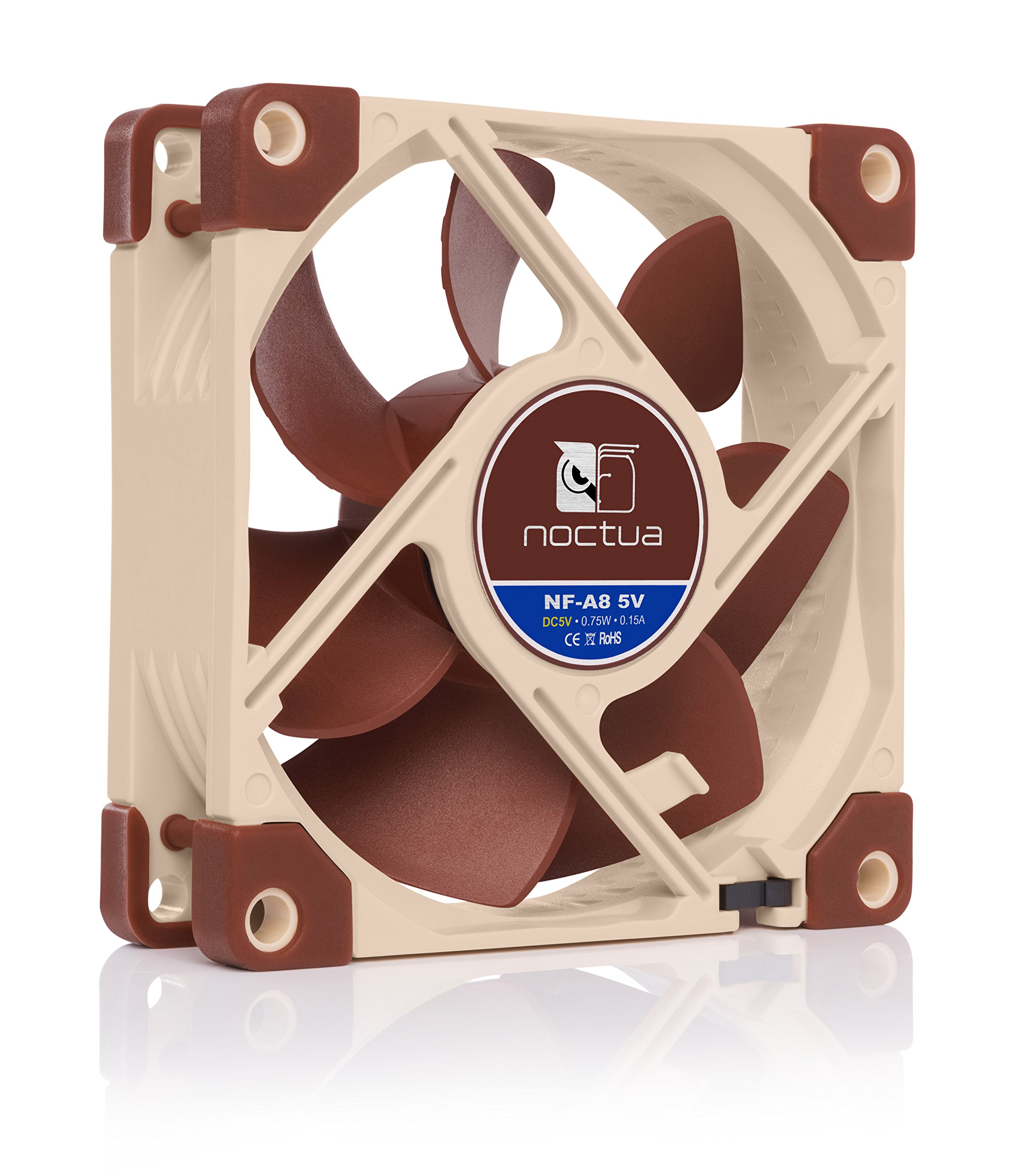 noctua-nf-a8-5v-leiser-hochleistungsl-fter-80mm-5v-3-pin-molex-2200-rpm image 4