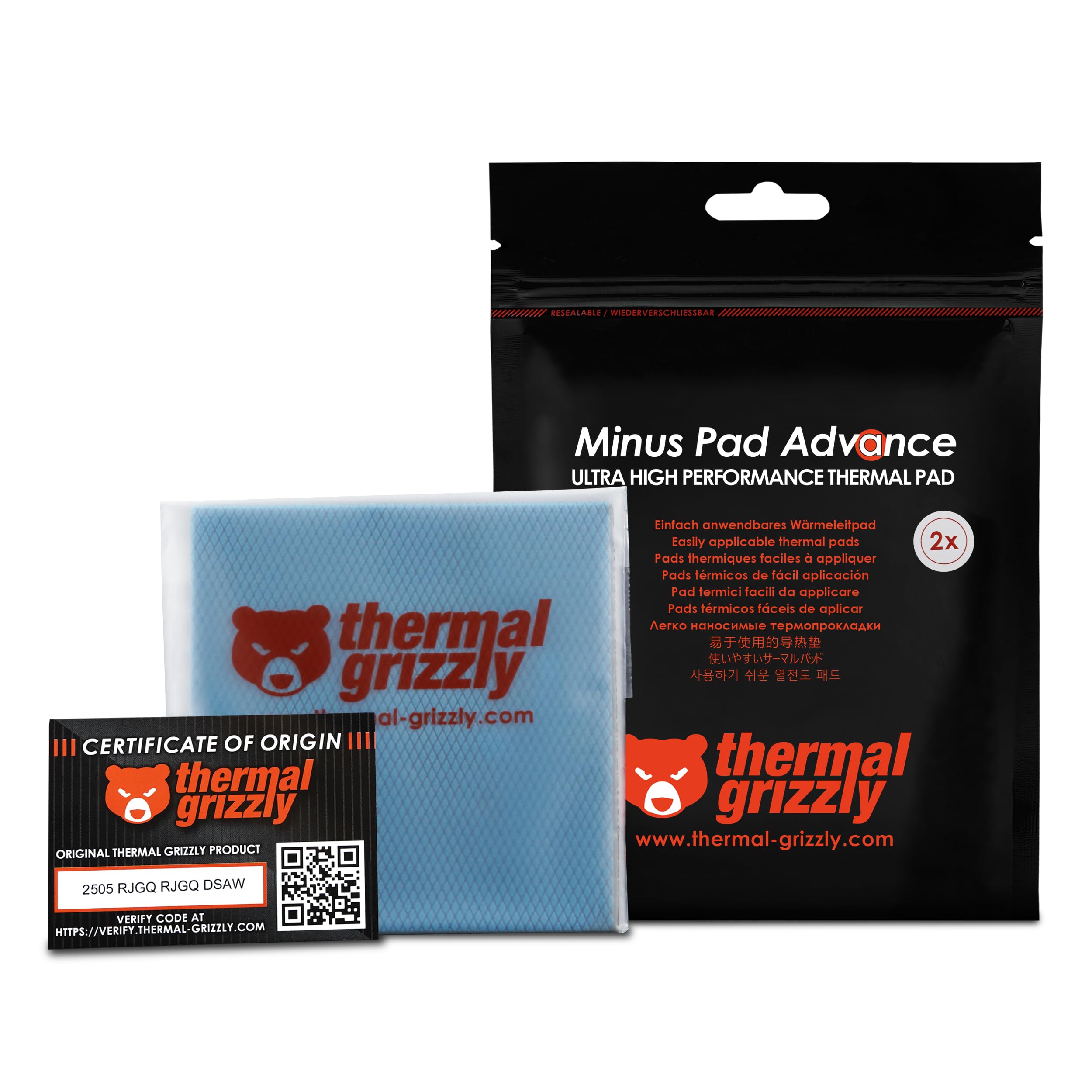 thermal-grizzly-minus-pad-advance-w-rmeleitpad-2er-pack-100-x-100-x-1-5-mm-elekt image 1