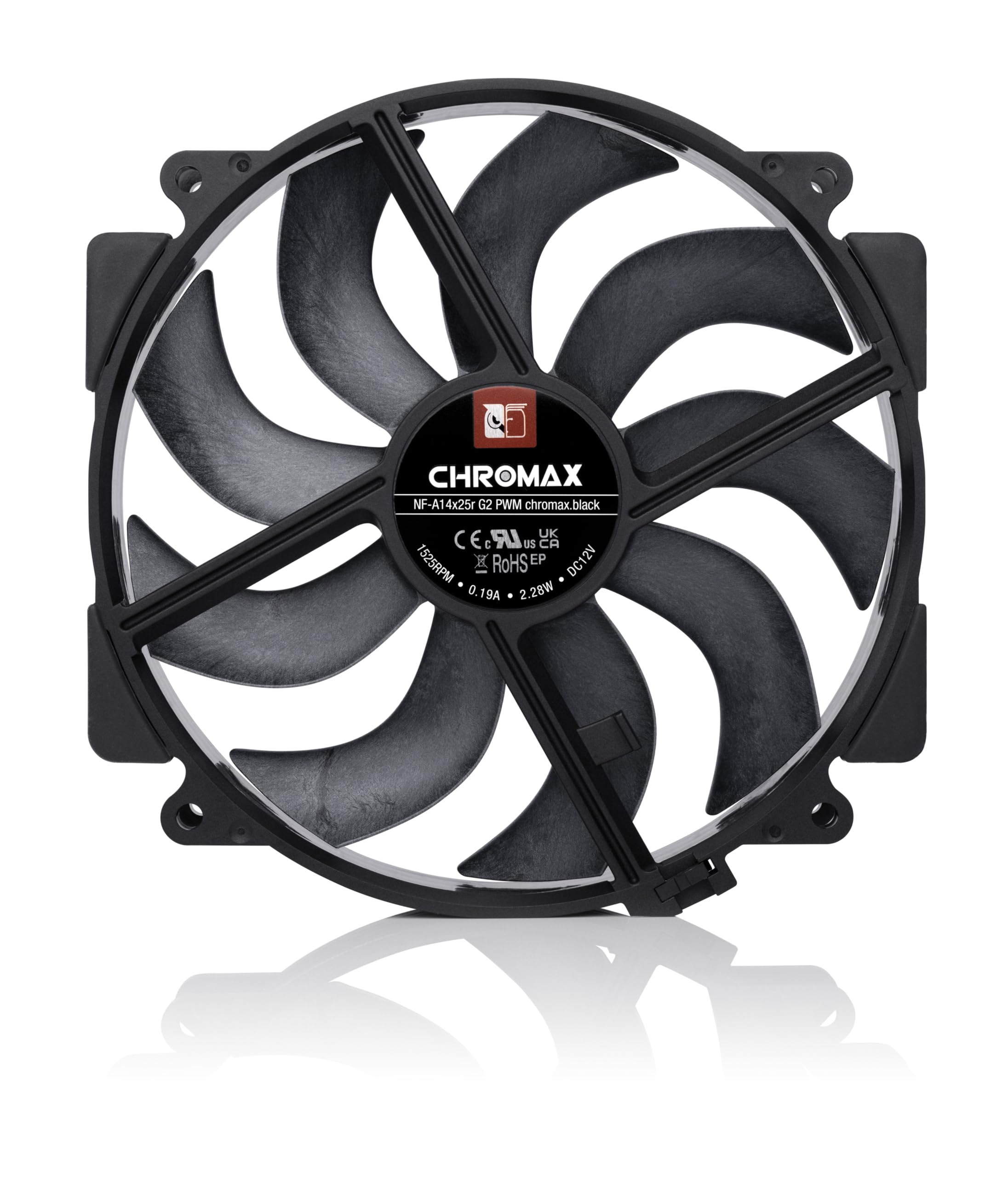 noctua-nf-a14x25r-g2-pwm-chromax-black-140-mm-cpu-k-hler-upgrade-l-fter image 3