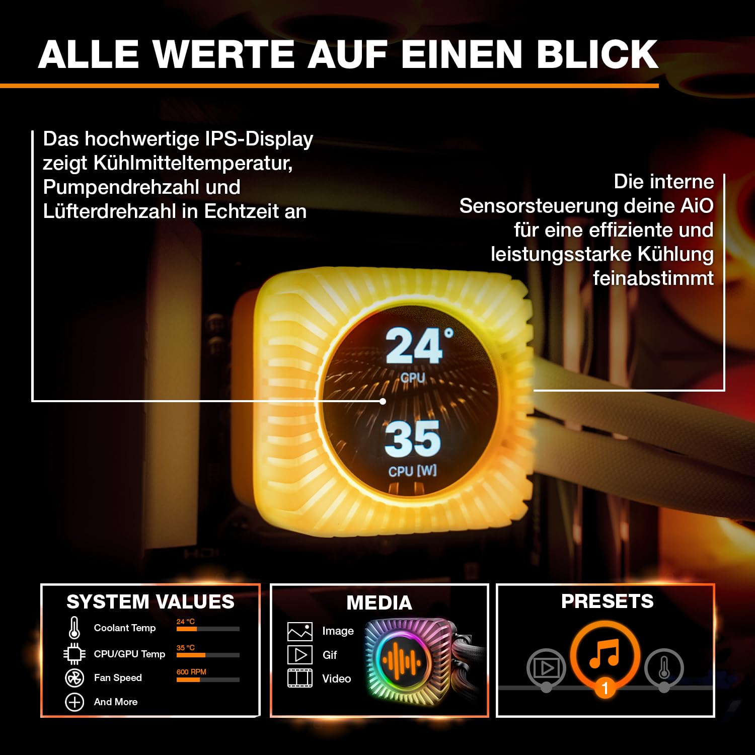 be-quiet-light-loop-io-lcd-360mm-black-cpu-wasserk-hler-mit-2-1-zoll-ips-display image 2
