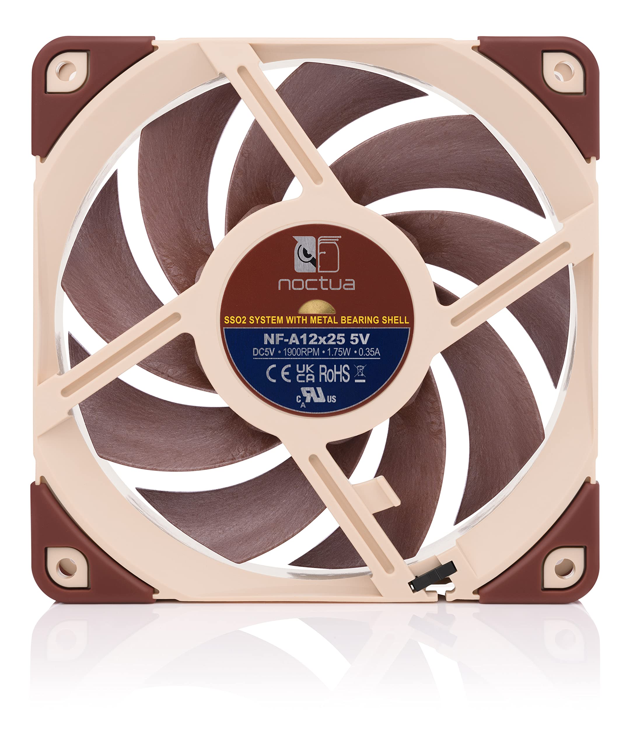 noctua-nf-a12x25-5v-leiser-120-mm-hochleistungsl-fter-3-pin-1900-u-min-schwarz image 4