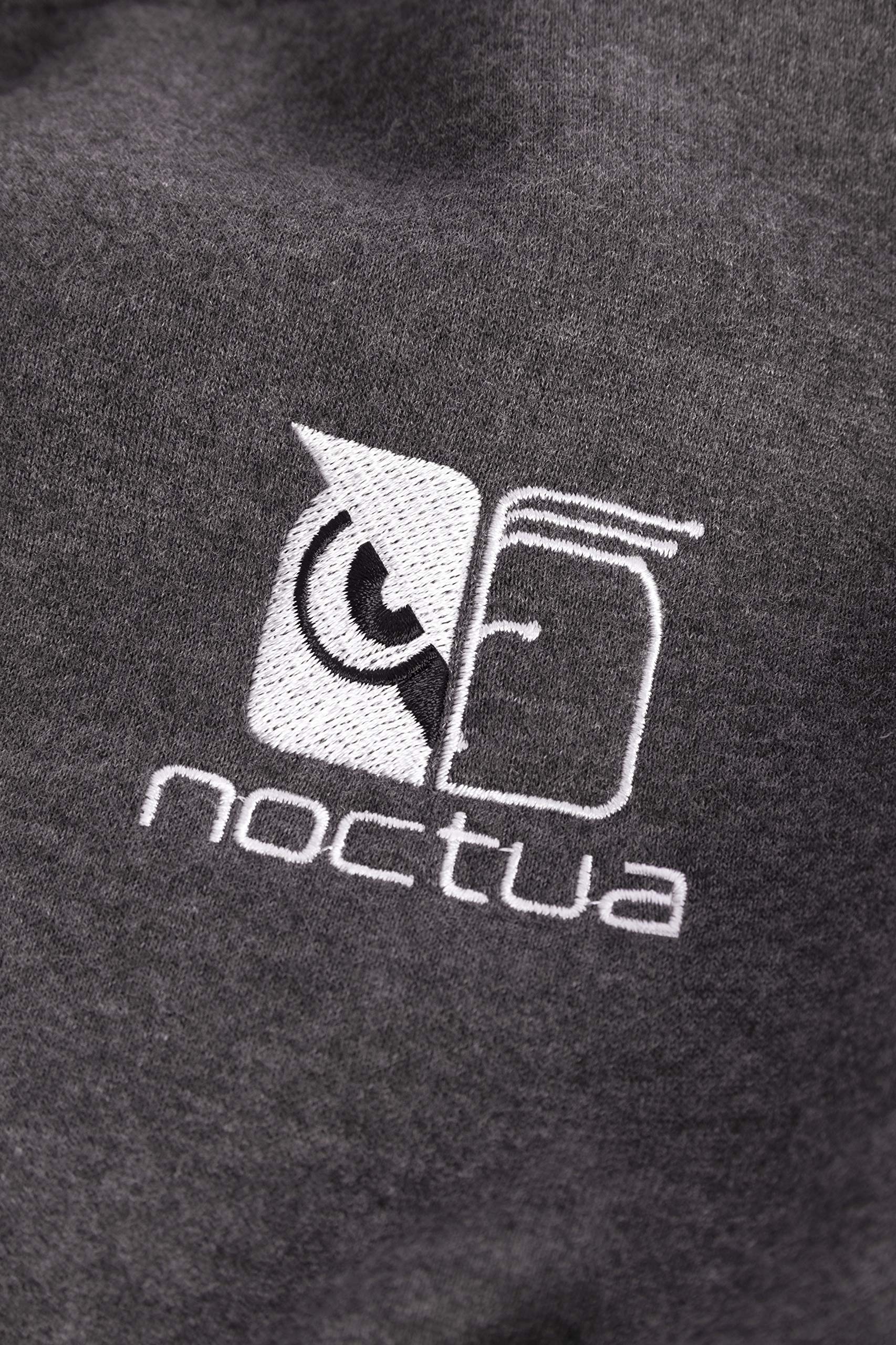noctua-np-h1-grey-hochwertiger-unisex-kapuzenpullover-in-grau image 4