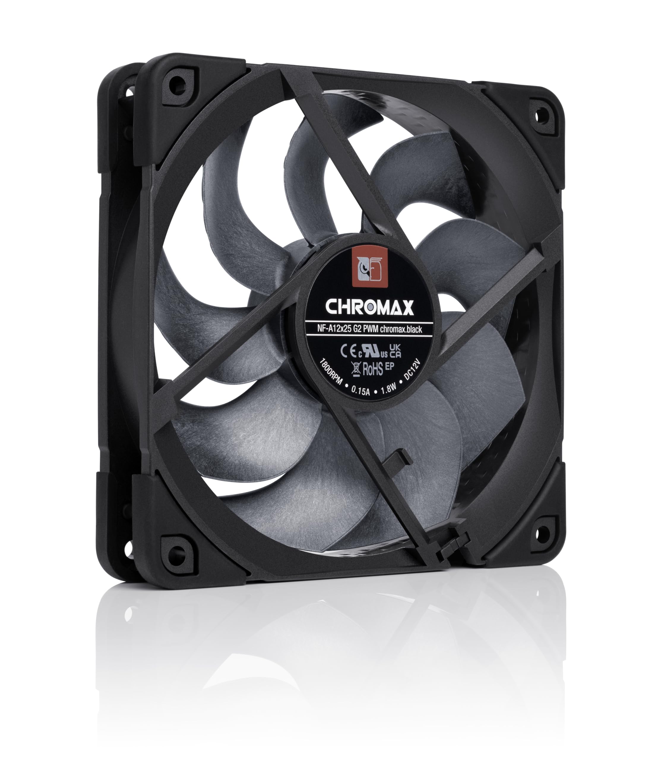 noctua-nf-a12x25-g2-pwm-chromax-black-120mm-leiser-hochleistungsl-fter image 2