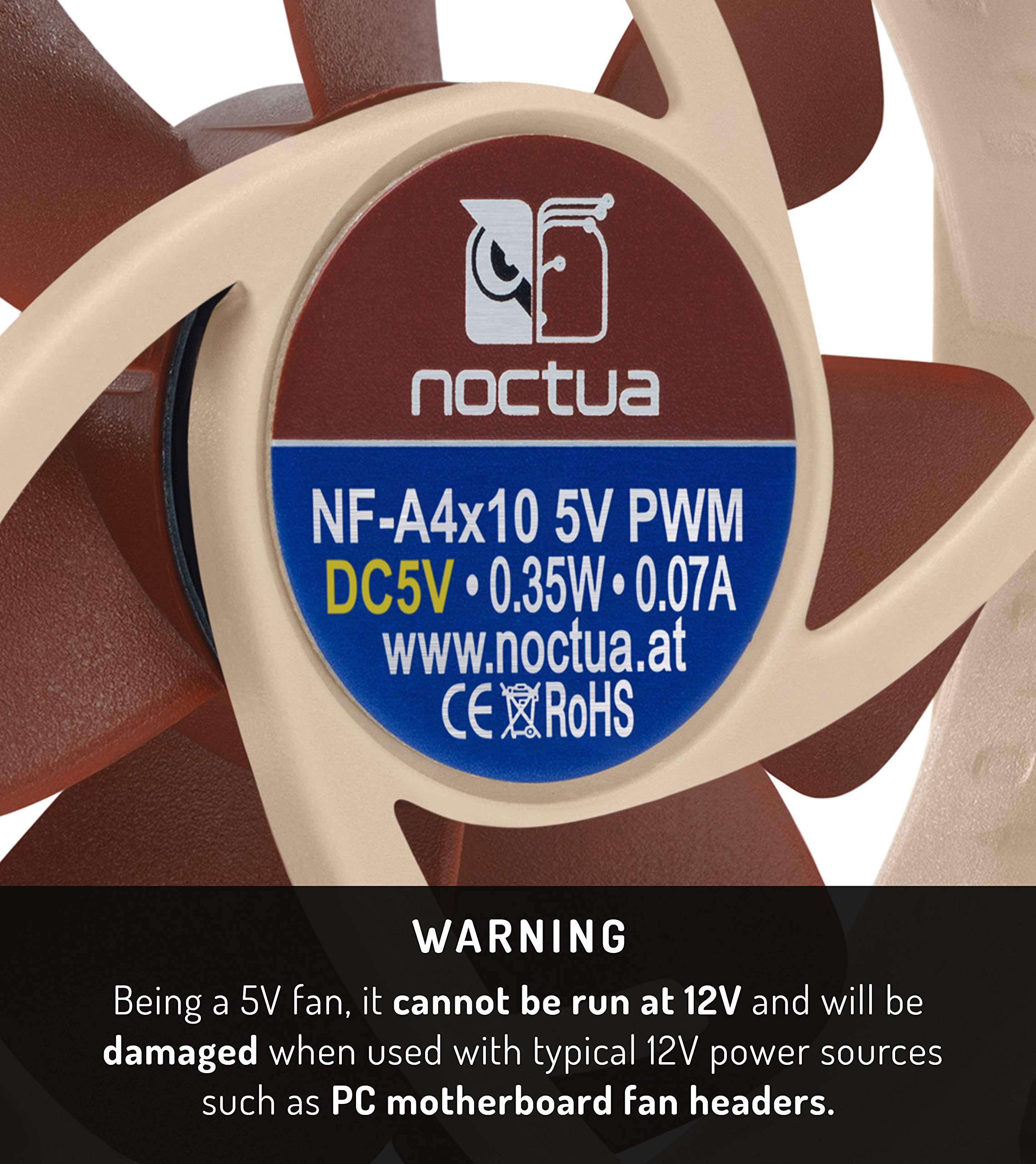 noctua-nf-a4x10-5v-pwm-40mm-leiser-hochleistungsl-fter-5v-4-pin-pwm-5000-rpm-mit image 3