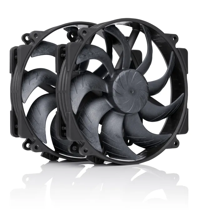 noctua-nf-a14x25r-g2-pwm-sx2-pp-chromax-black-cpu-k-hler-upgrade-2x140mm image 1