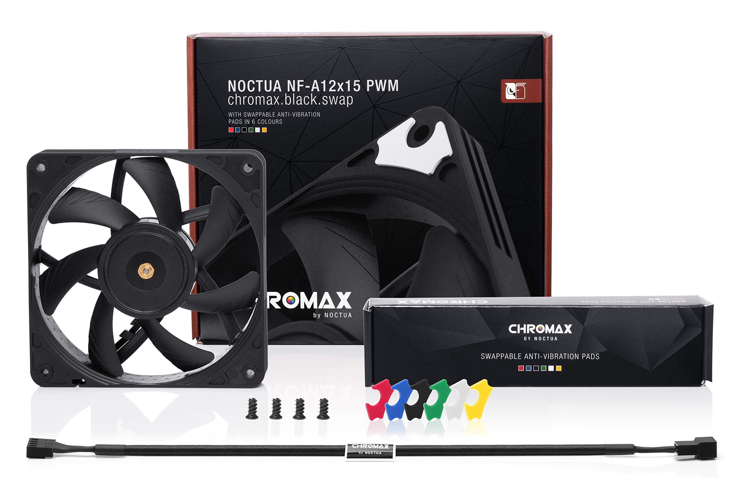 noctua-nf-a12x15-pwm-chromax-black-swap-leiser-120mm-slim-l-fter-4-pin-pwm-1850- image 3