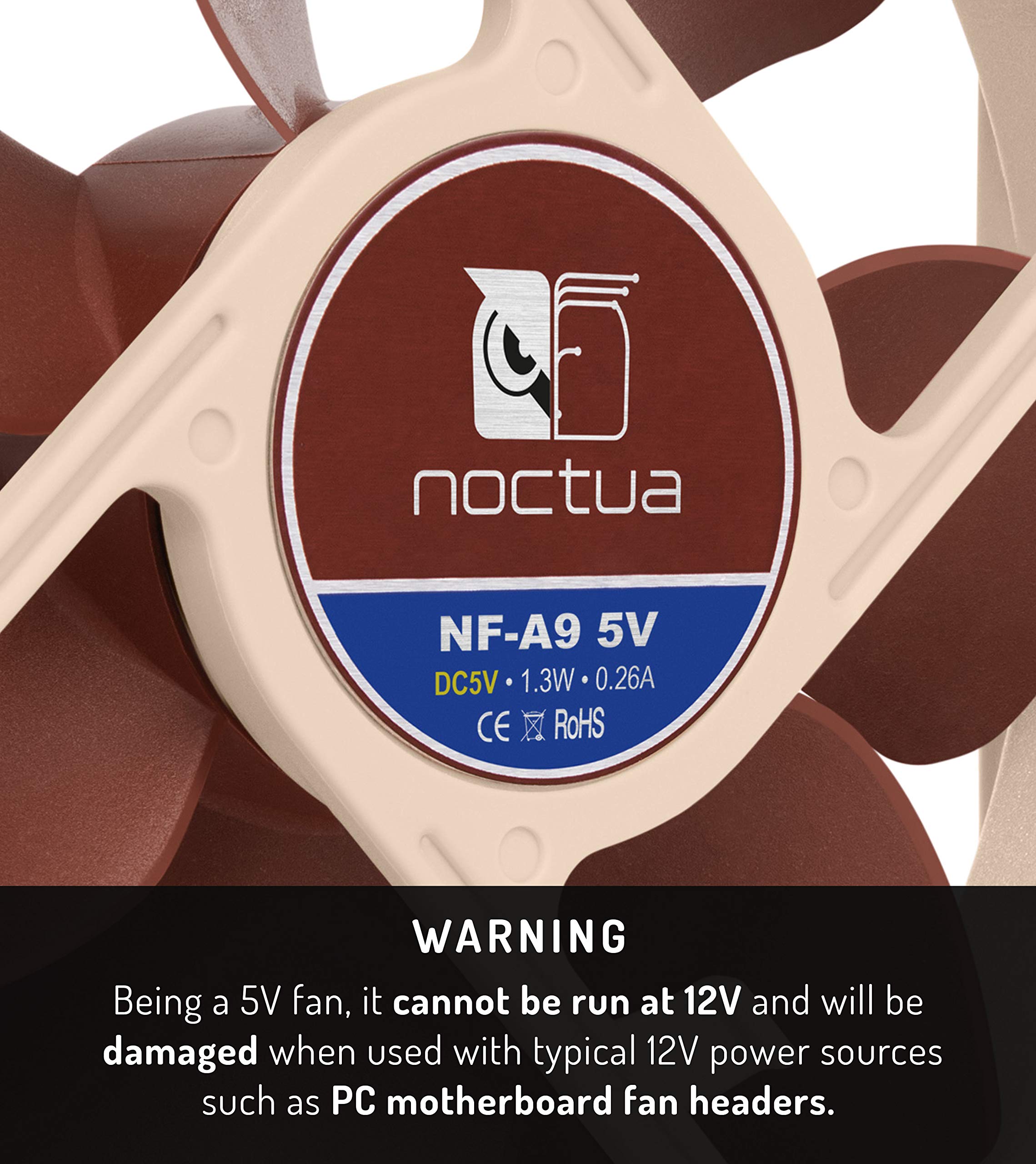 noctua-nf-a9-5v-leiser-92-mm-premiuml-fter-mit-3-pin-molex-und-usb-adapter image 3