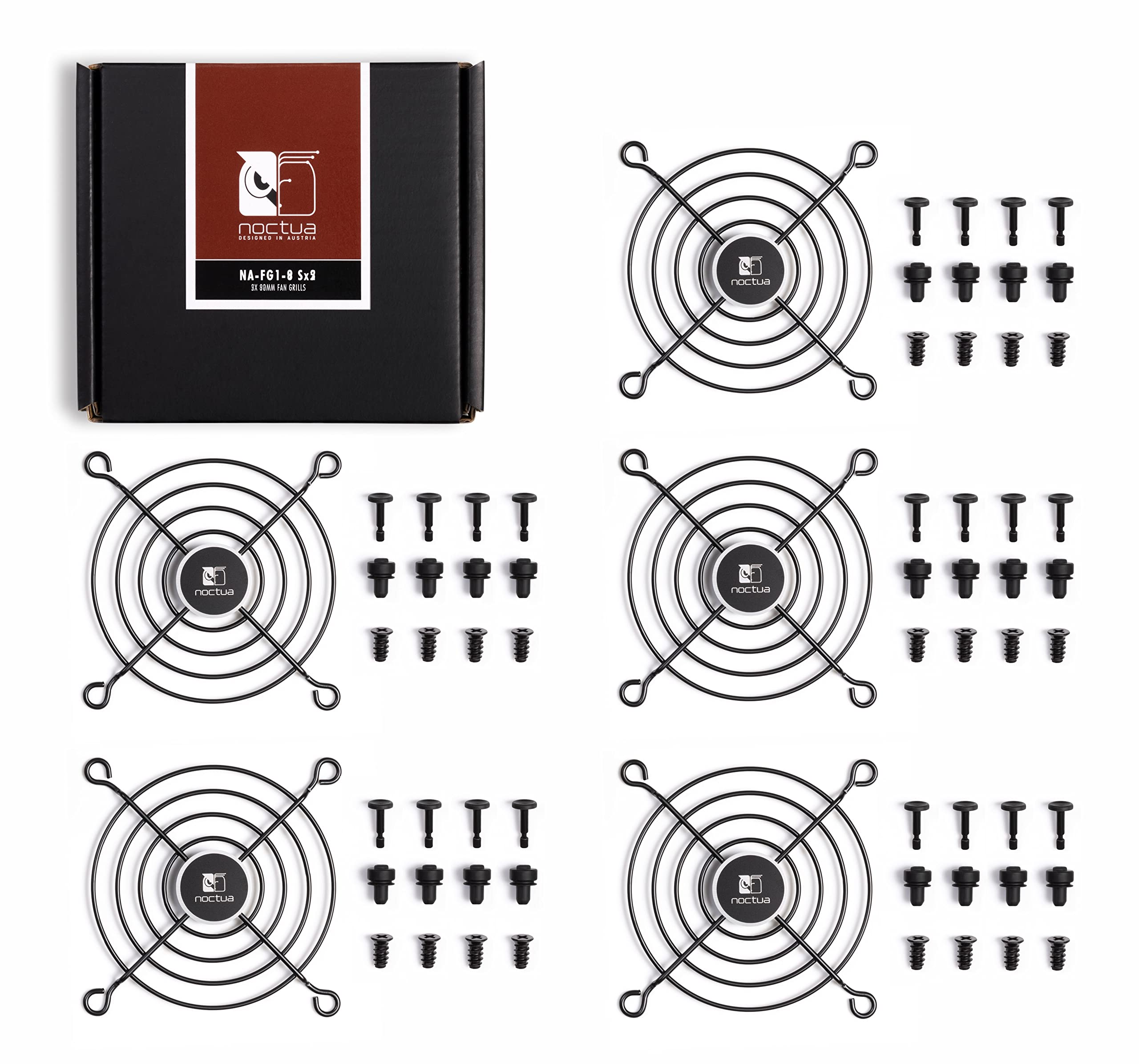 noctua-na-fg1-8-sx5-l-ftergitterset-f-r-80mm-l-fter-5-st-ck-matt-schwarz image 3