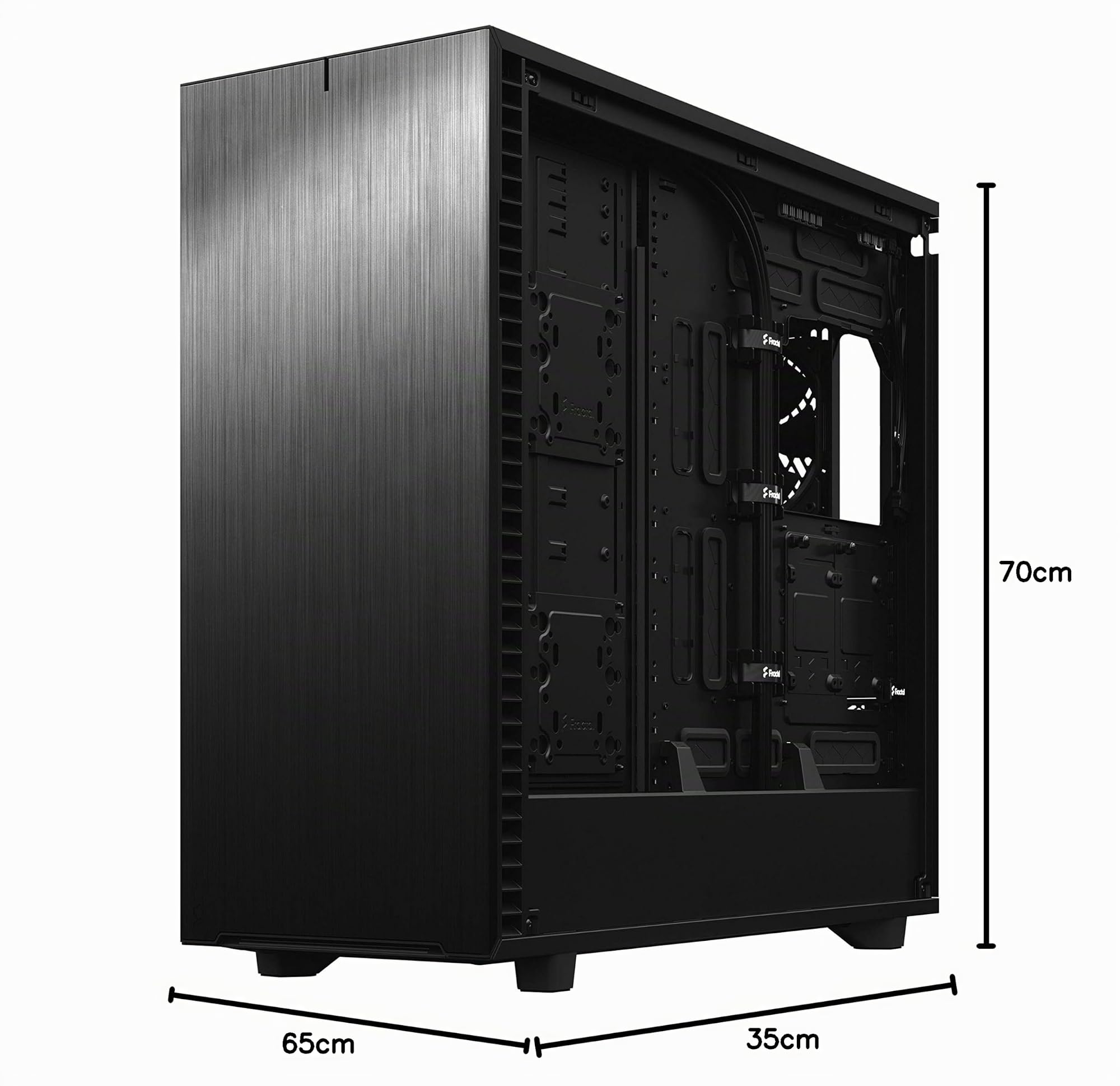 fractal-design-define-7-xl-black-brushed-aluminum-steel-e-atx-silent-modular-dar image 2