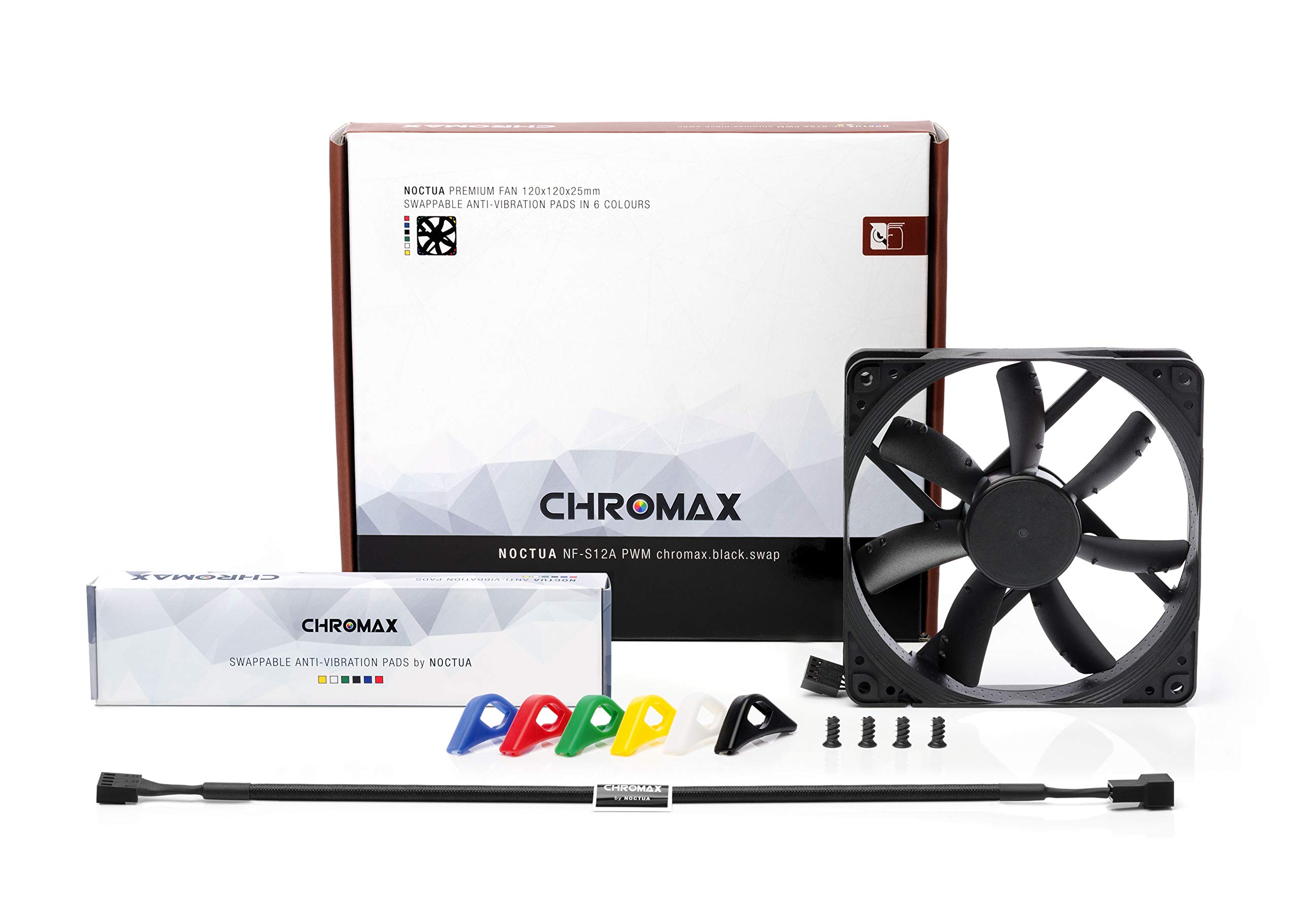 noctua-nf-s12a-pwm-chromax-black-swap-120mm-leiser-hochleistungsl-fter-4-pin-pwm image 2
