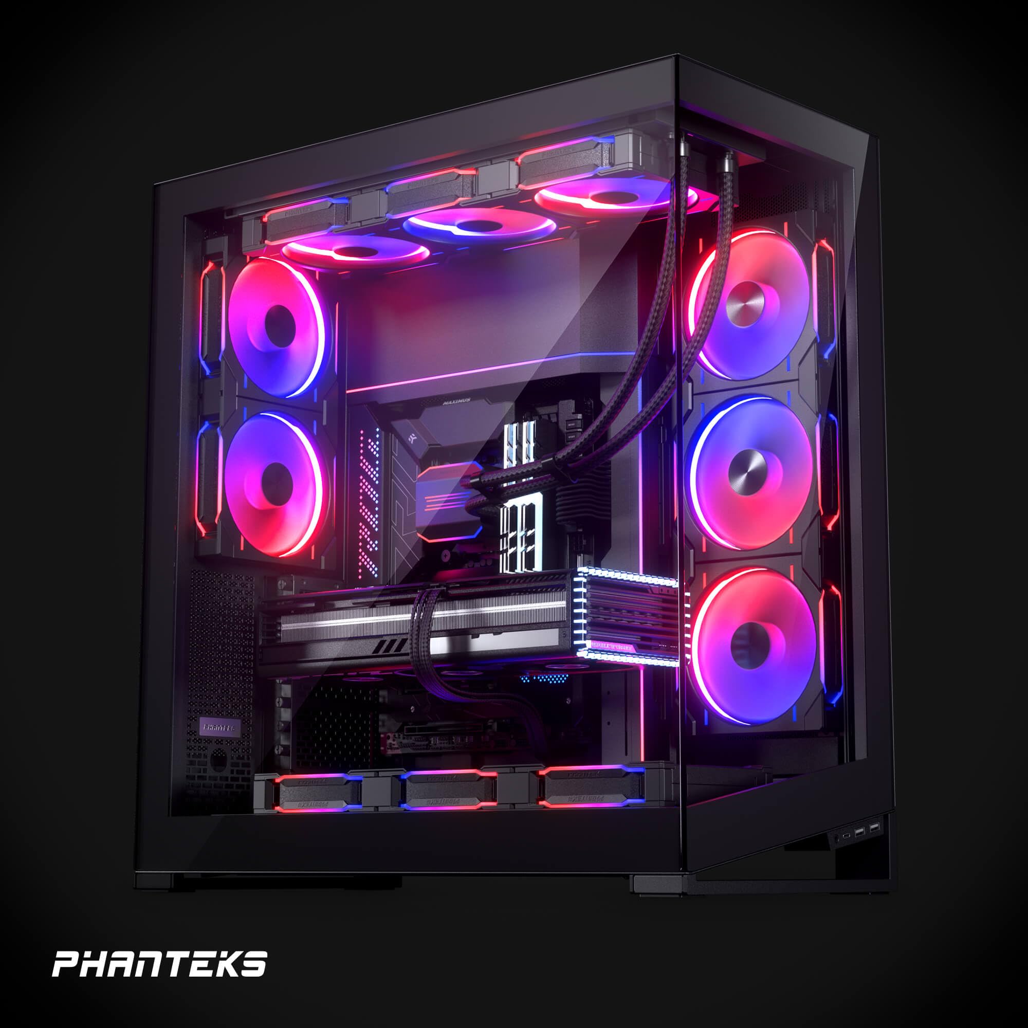 phanteks-glacier-one-420d30-drgb-aio-komplett-wasserk-hlung-420-mm-radiator-schw image 6